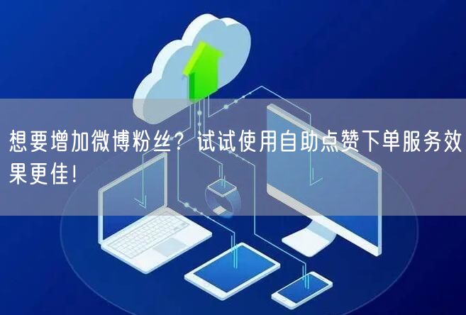 想要增加微博粉丝？试试使用自助点赞下单服务效果更佳！