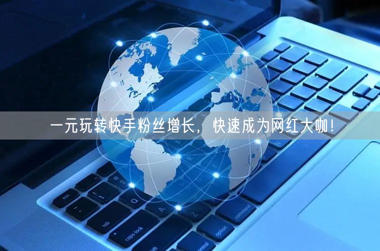 一元玩转快手粉丝增长，快速成为网红大咖！