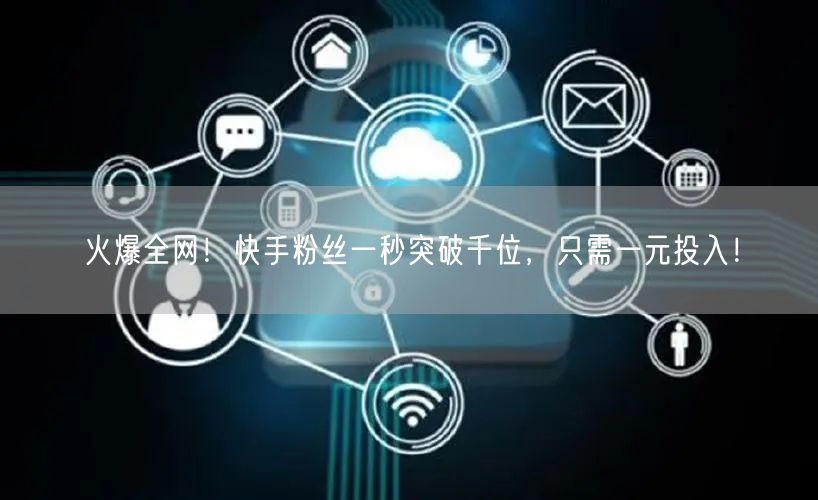 火爆全网！快手粉丝一秒突破千位，只需一元投入！